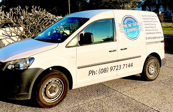 Spik n' Span Cleaning Van